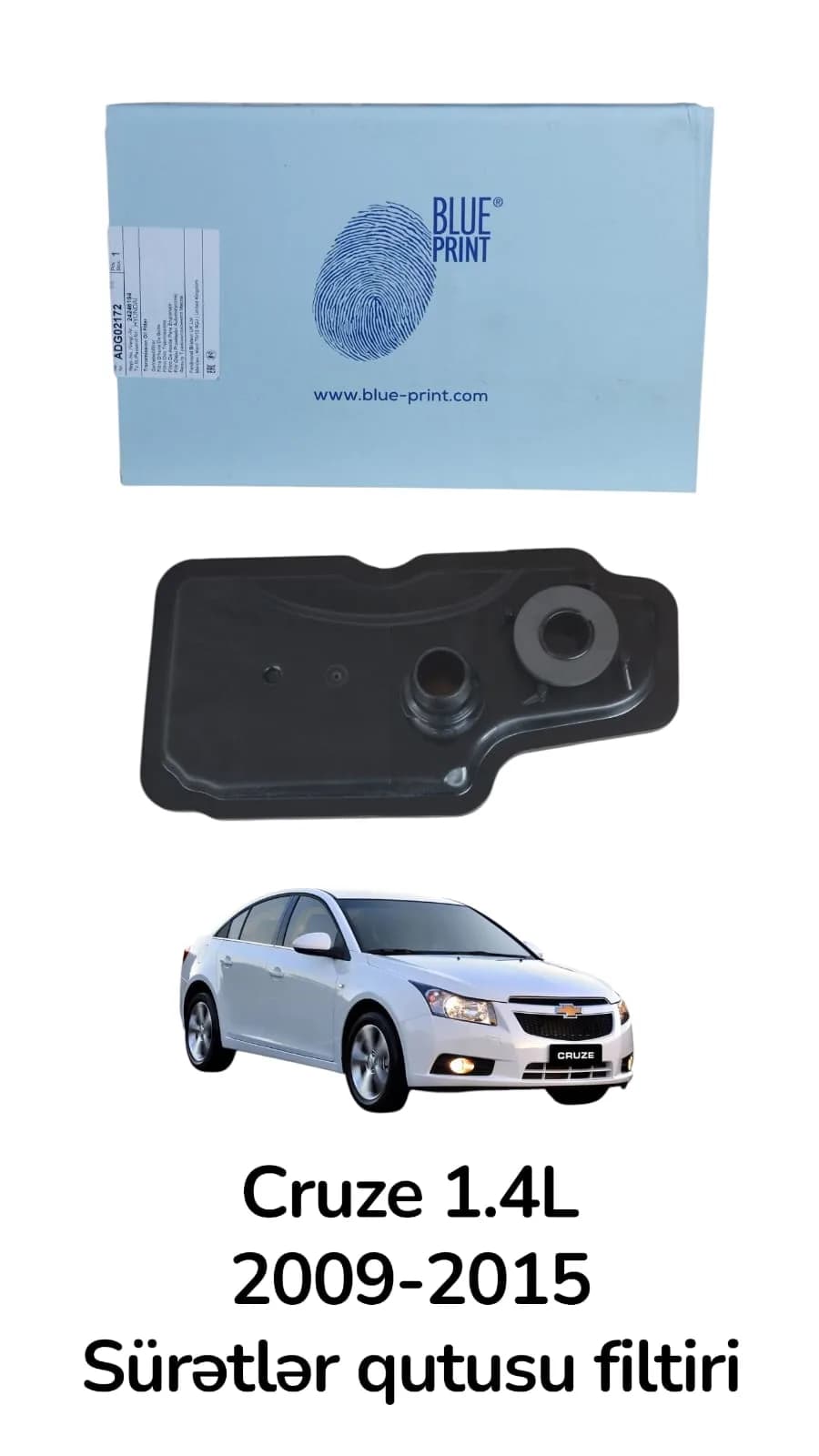 Sürətlər qutusunun Filtri Chevrolet Cruze bütün mühərriklər 2009-2015 illər üçün 24230708 24246194