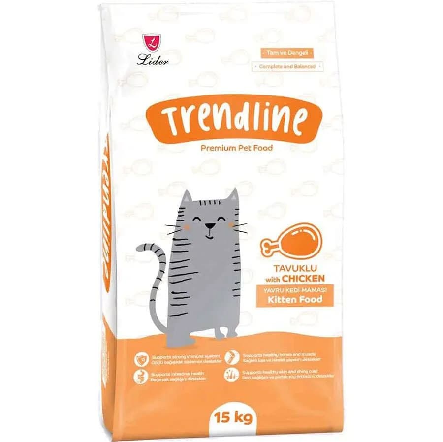 Trendline bala pişiklər üçün Toyuq əti ilə quru yem 1kq