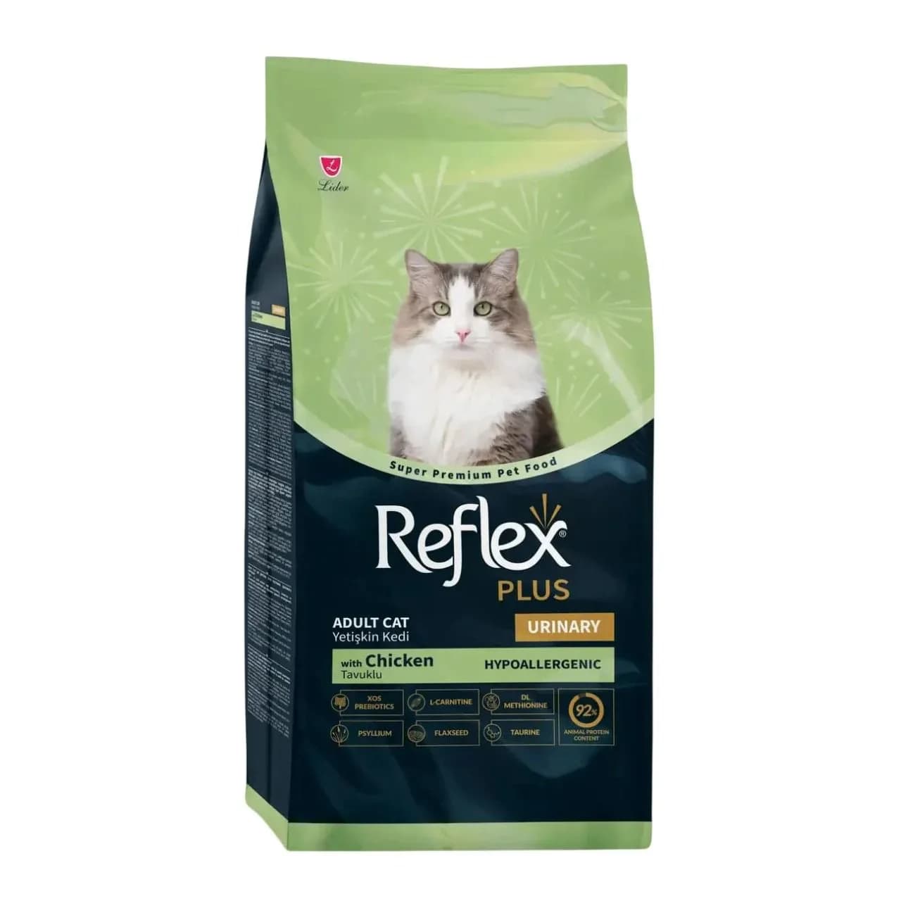 Reflex Plus Urinary və Hypoallergenic pişiklər üçün Toyuq ilə quru yem 1kq