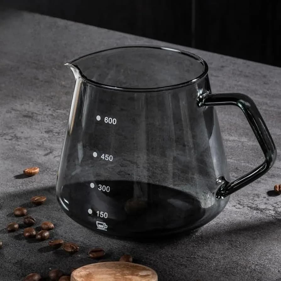 Ölçü Xətli Tünd Şüşə Qəhvə Serveri (Carafe) – 600 ml