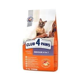 Club4Paws Indoor 4 in 1 pişiklər üçün quru yem 1kq