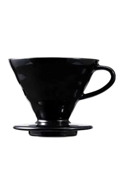 Keramika Qəhvə Dripper – V60 Pour Over Filtr Dəmləyici (Tünd Rəng)
