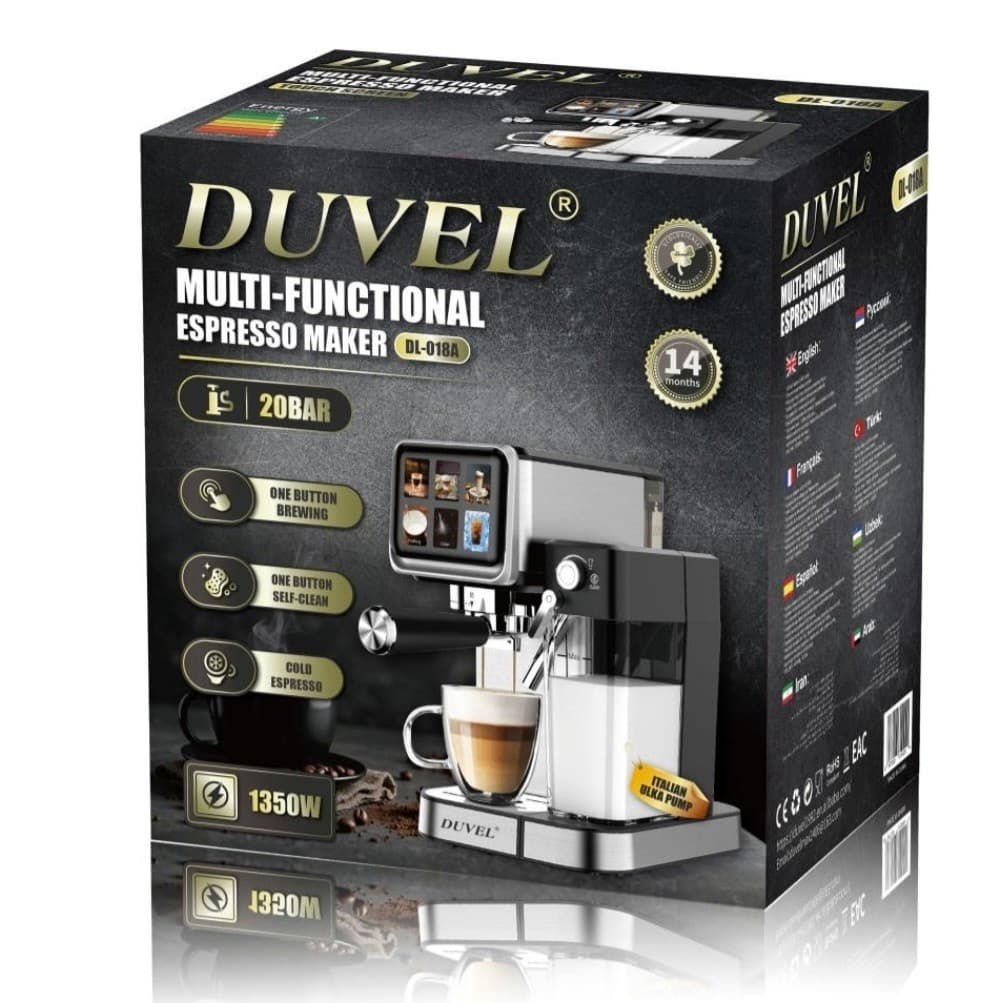 Qəhvə maşını Duvel DL-018A Silver — şəkil 2