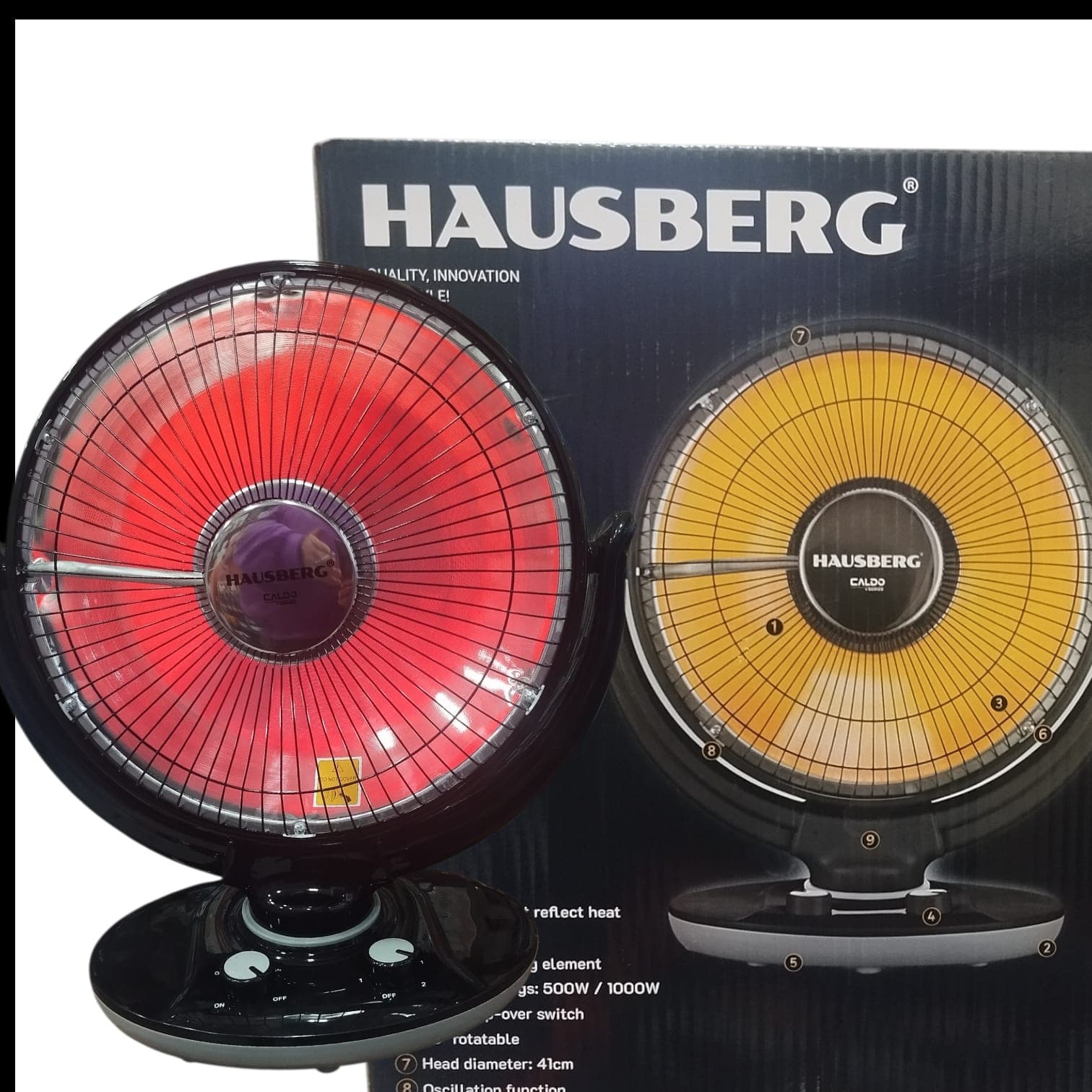 İnfraqırmızı qızdırıcı Hausberg 8809NG