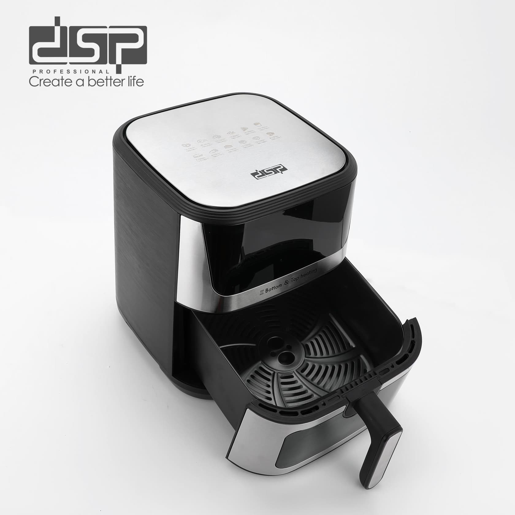 Aerofritür DSP KB2173 LRD 9 l 1600 W qara — şəkil 5