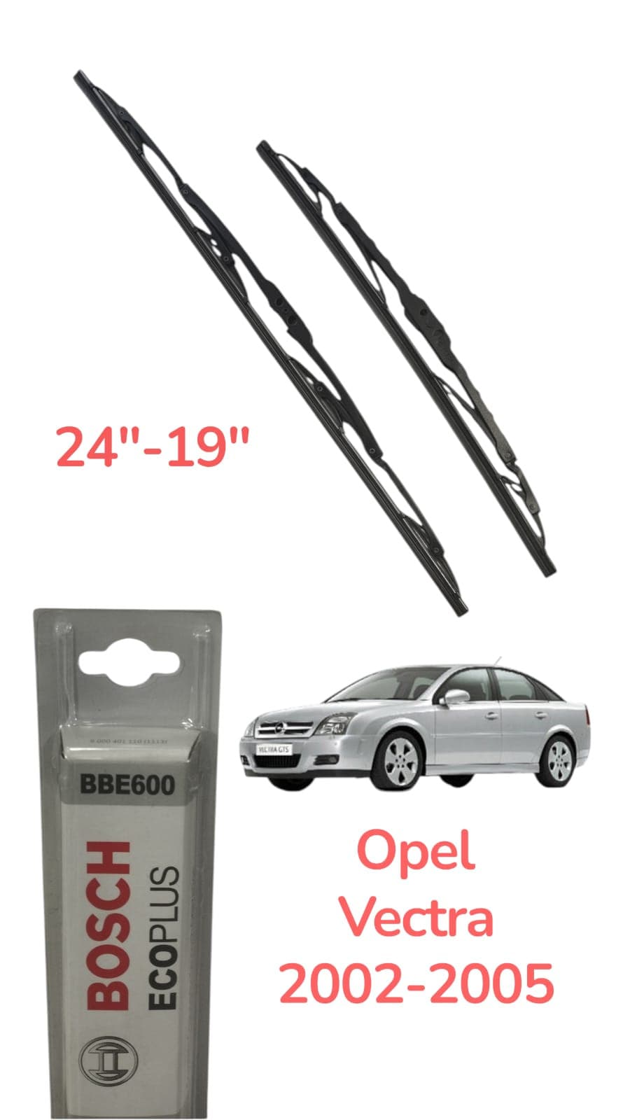 Avtomobil üçün şüşəsilən fırça Opel Vectra C 2002-2005 üçün