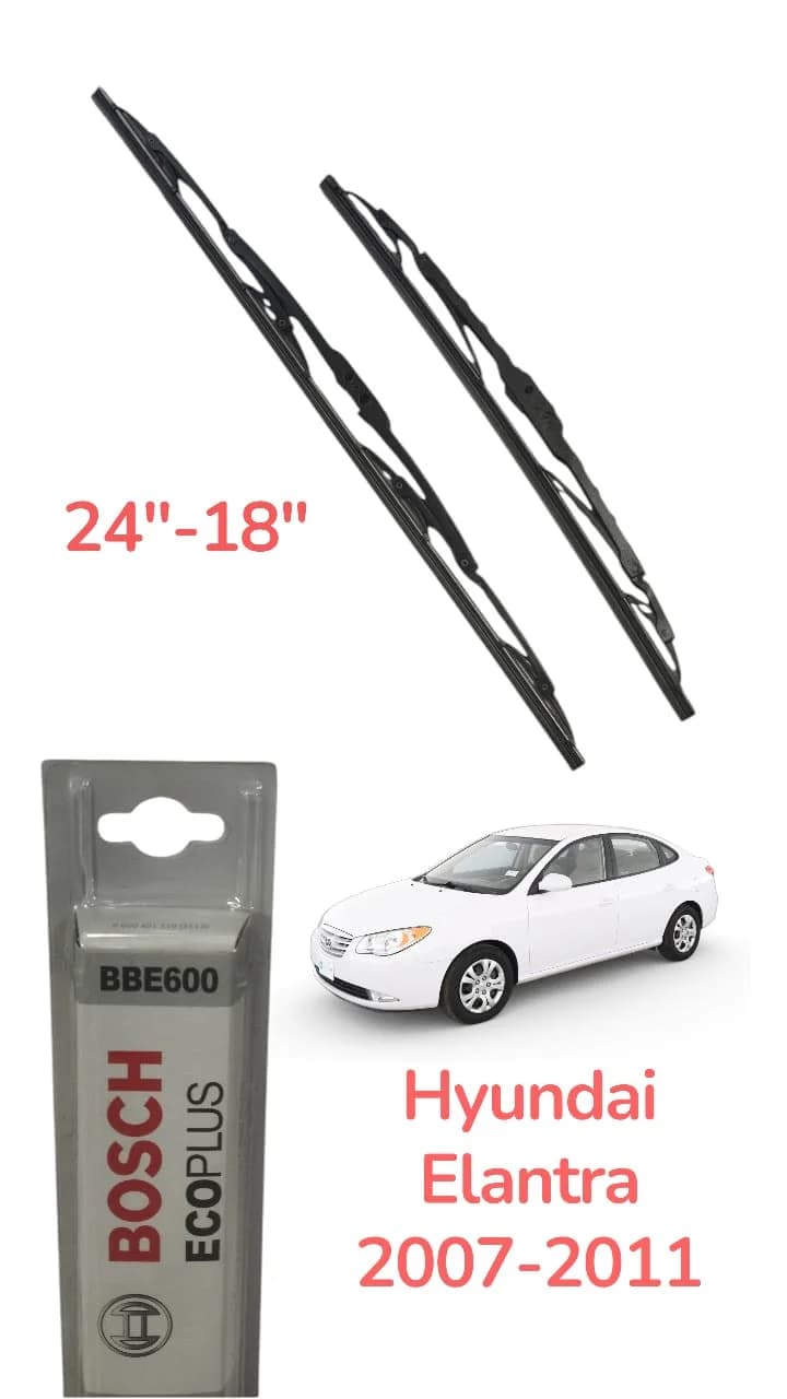 Avtomobil üçün şüşə silənlər Bosch Hyundai Elantra 2007-2011 üçün