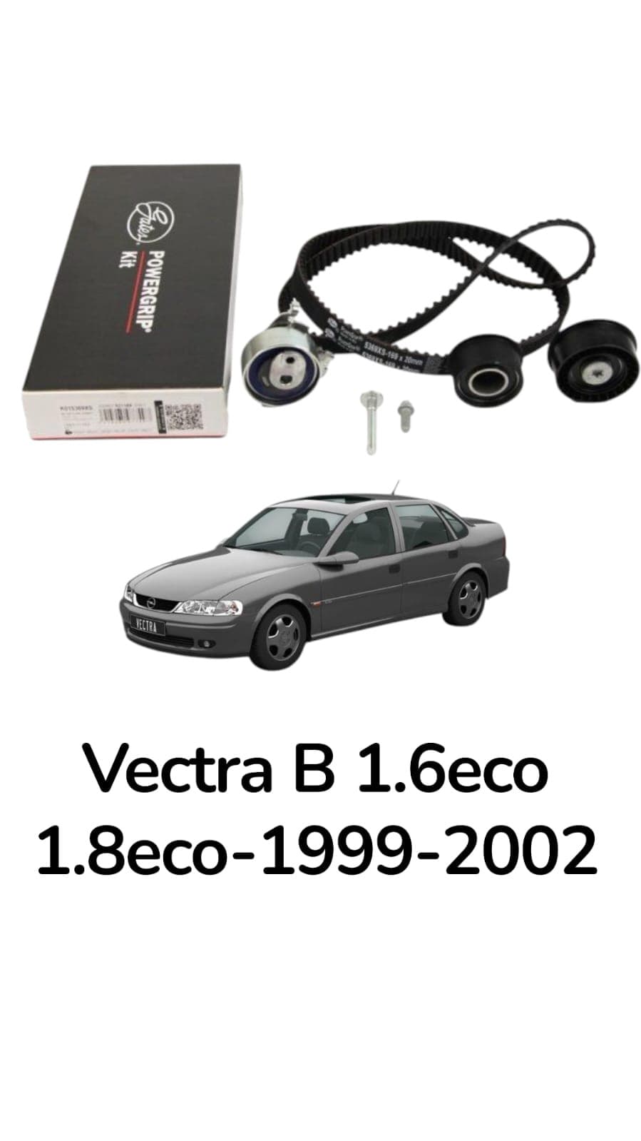 QPM kəmər dəsti Power Grip-Gates Opel Vectra B 1.6eco 1.8eco 1999-2002 üçün