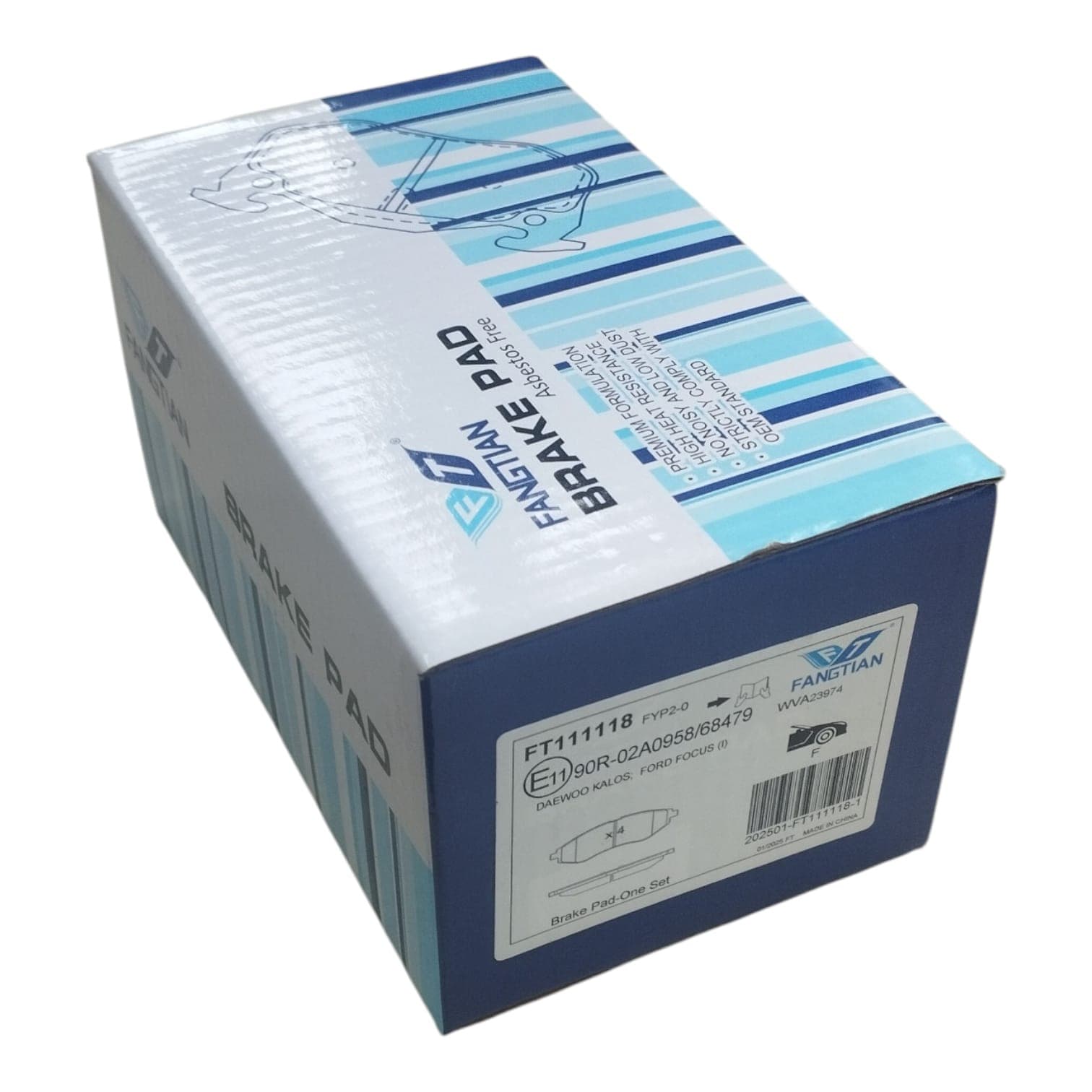 Əyləc qəlibi ön tərərf Chevrole Aveo 1.4 2008-2011 üçün ft111118 96534653 95025848 — şəkil 5