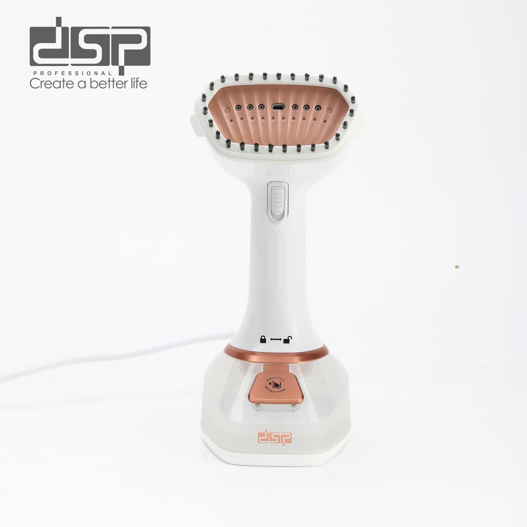 Əl geyim buxarlayıcısı DSP KD1121 LRD 1400 W 0.32 l ağ — şəkil 3