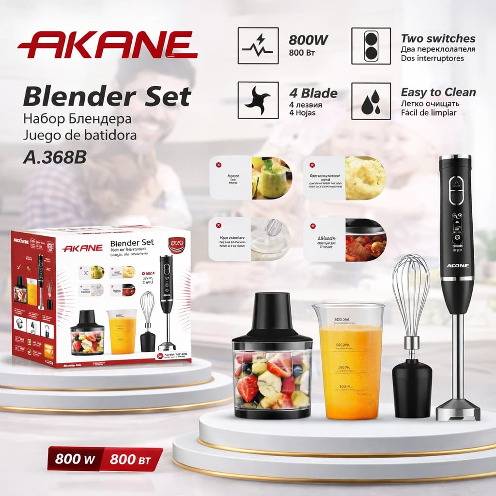 Blender Akane A.368B 4IN1 — şəkil 2