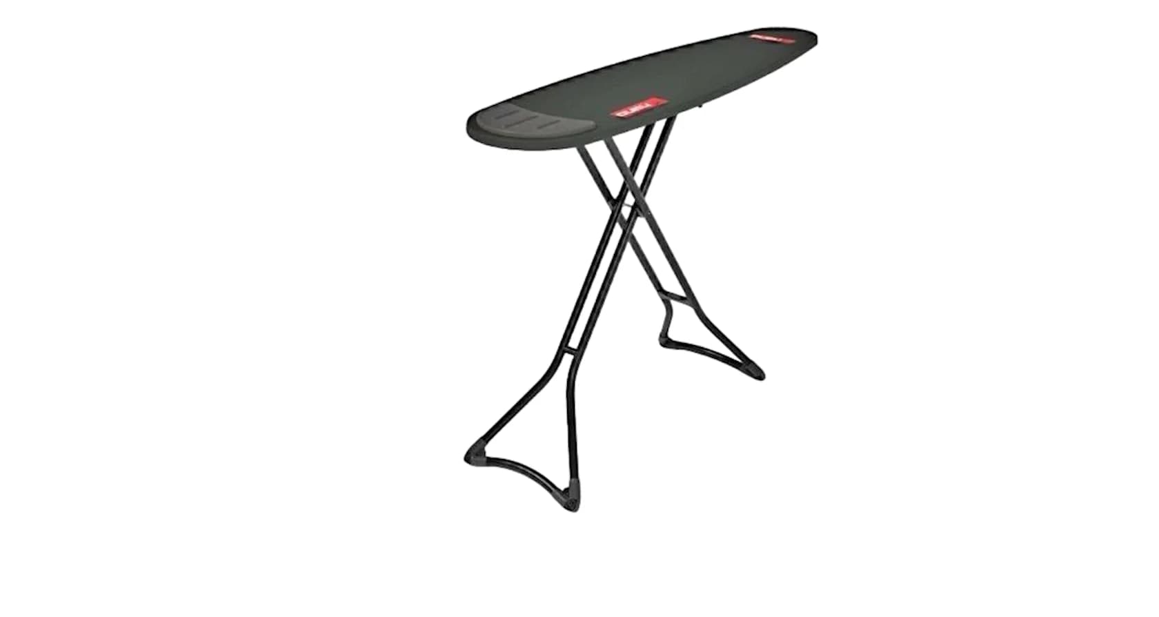 Ütü masası Perilla Nano, 140×38 sm, qara/boz