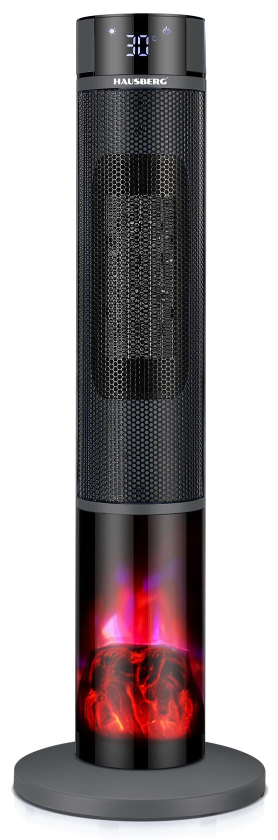 Qızdırıcı Hausberg HB-8228 ELH, Keramik, 2000 Vt, Qara, Temperaturun tənzimlənməsi