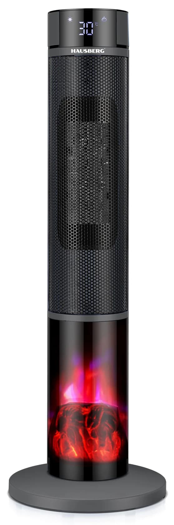 Qızdırıcı Hausberg HB-8228 ELH, Keramik, 2000 Vt, Qara, Temperaturun tənzimlənməsi