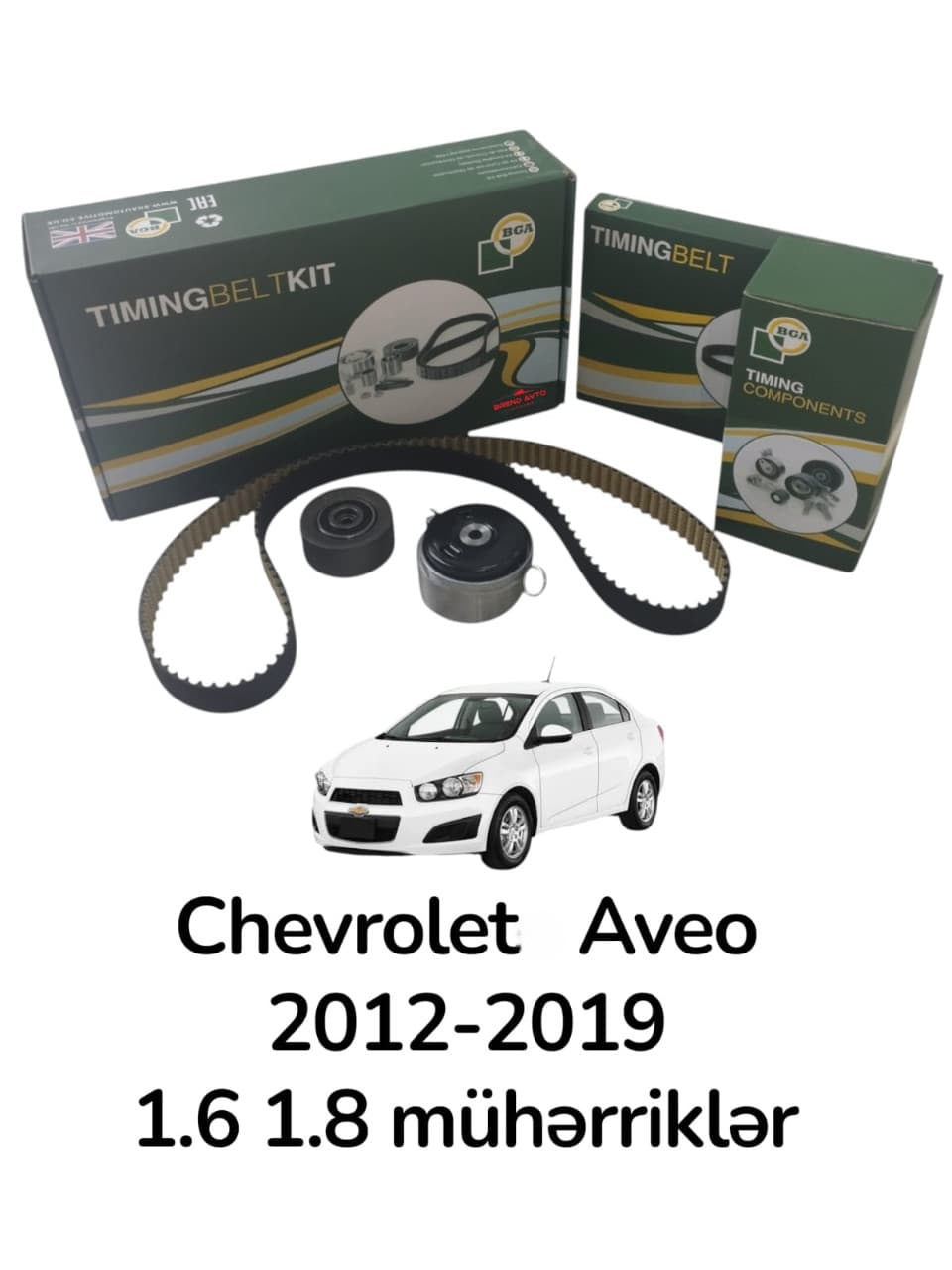 QPM kəmər dəsti BGA TB9531K Chevrolet Aveo T300 1.6/1.8 2012-2019 üçün (95516740 1606356)