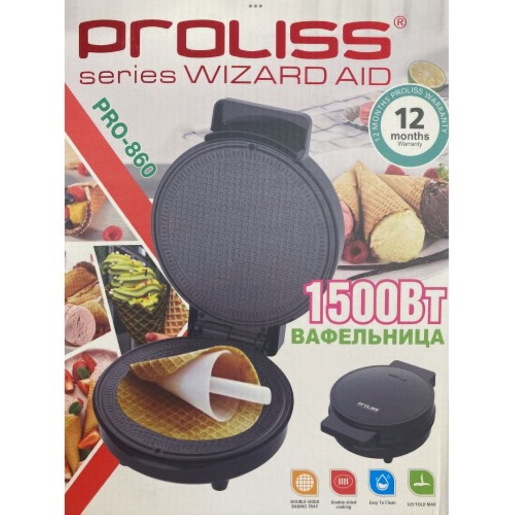 Vafli cihazı Proliss PRO-860