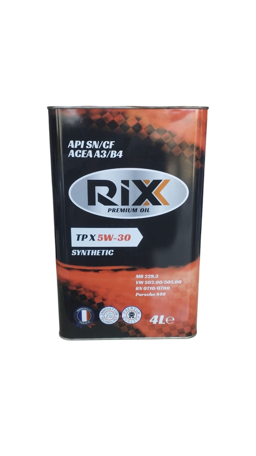Motor yağı Rixx 5W30 API SN/CF ACEA A3/B4, 4 l