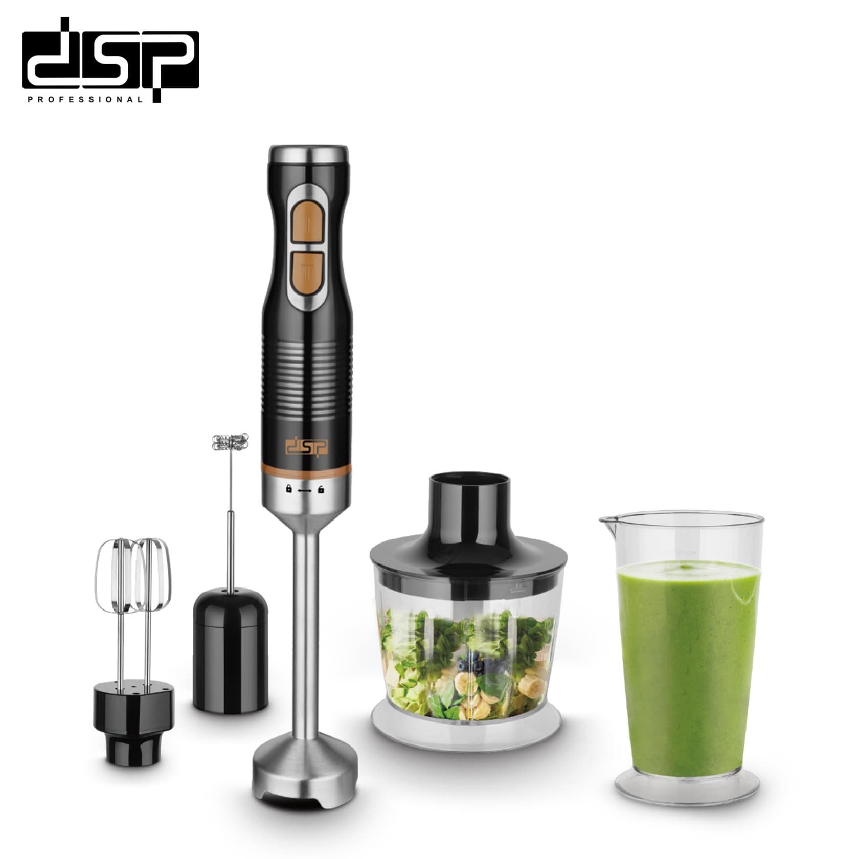 Blender DSP KM1173 LRD, 1000 Vt, 0.7 l, Qara — şəkil 2
