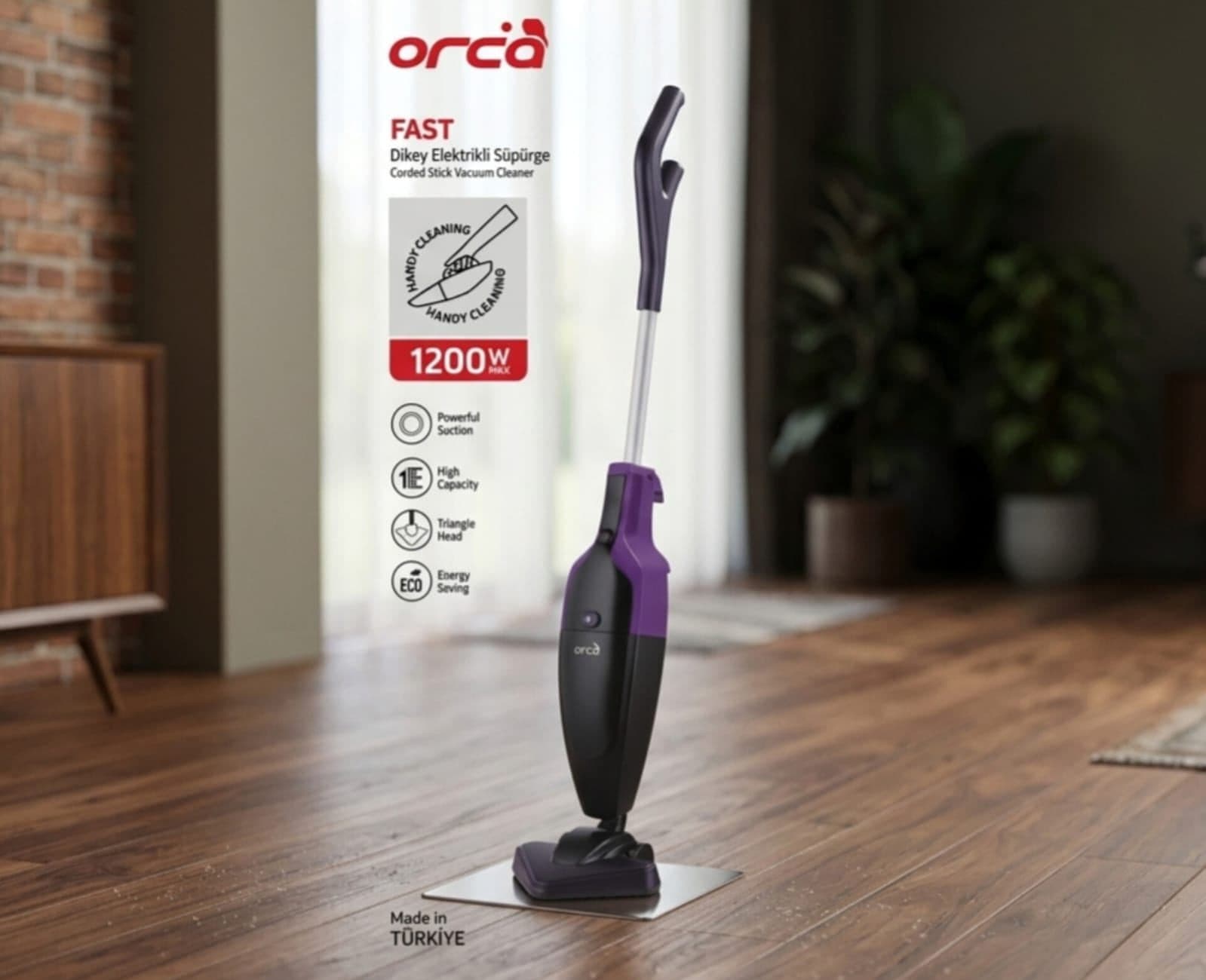 Vertikal tozsoran Orca AA-772171 1200W Simli