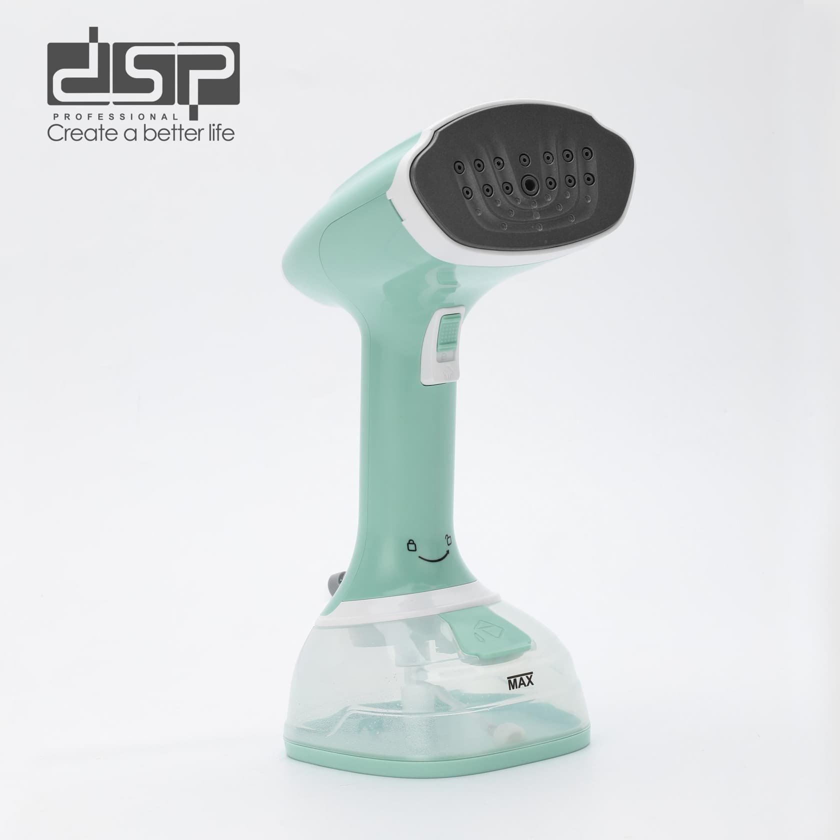 Geyim buxarlayıcısı DSP KD1357 LRD, 1600 Vt, 0.3 L, yaşıl — şəkil 3