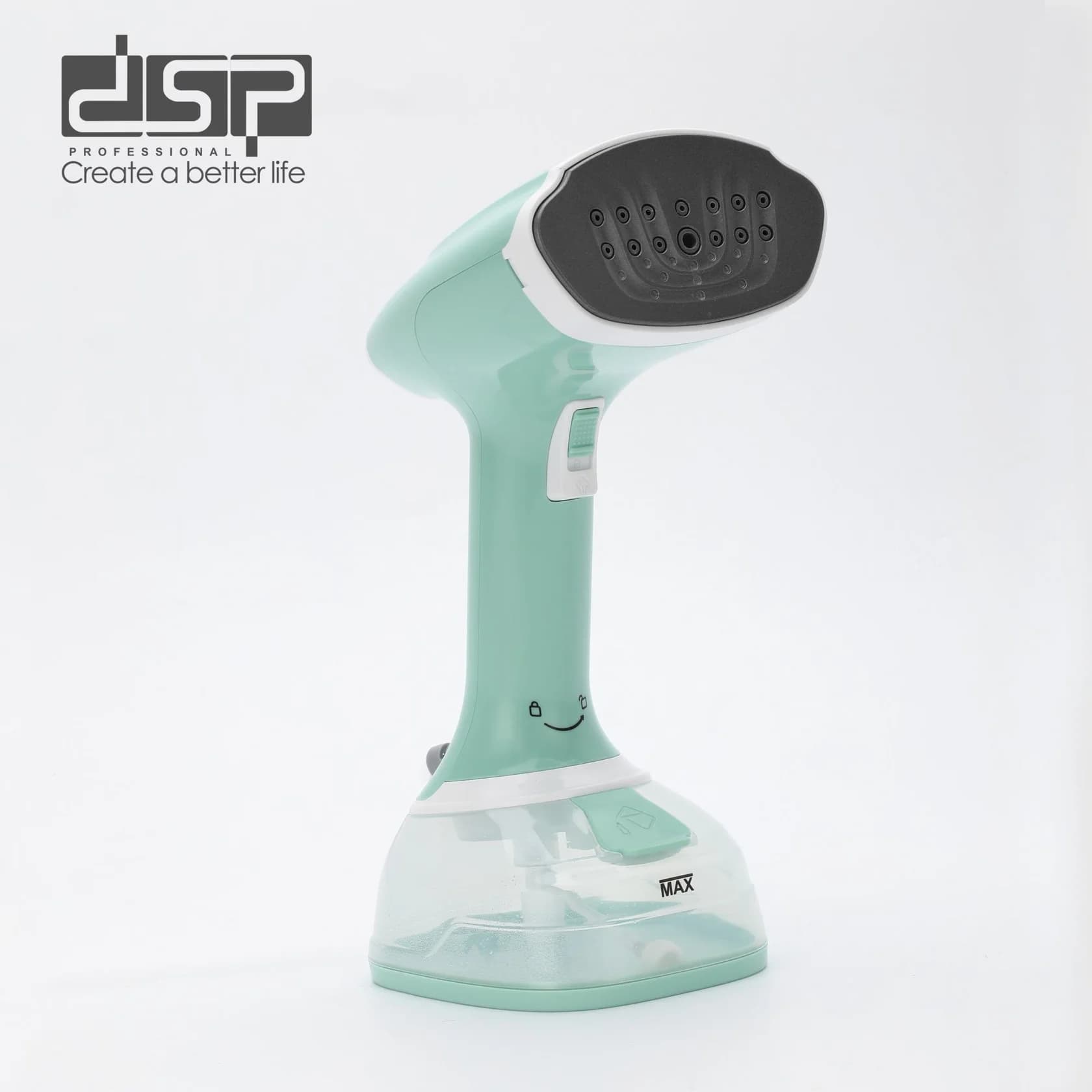 Geyim buxarlayıcısı DSP KD1357 LRD, 1600 Vt, 0.3 L, yaşıl — şəkil 3