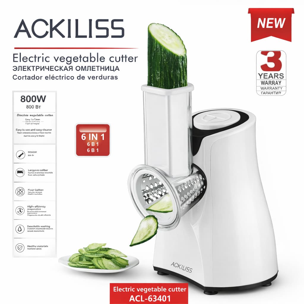 Doğrayıcı ACKILISS ACL-63401 800W 6-in-1