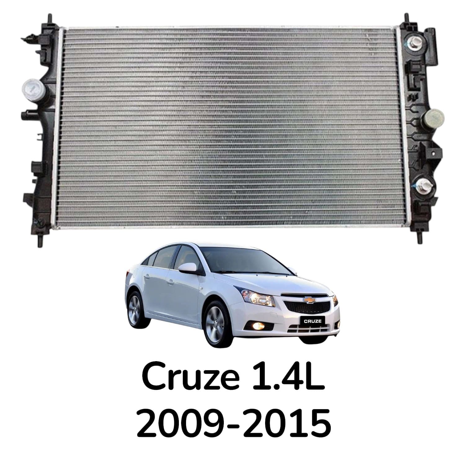 Avtomobil üçün su radiatoru Chevrolete Cruz 1.4L 2009-2014 üçün 1300306 13311079 13336889