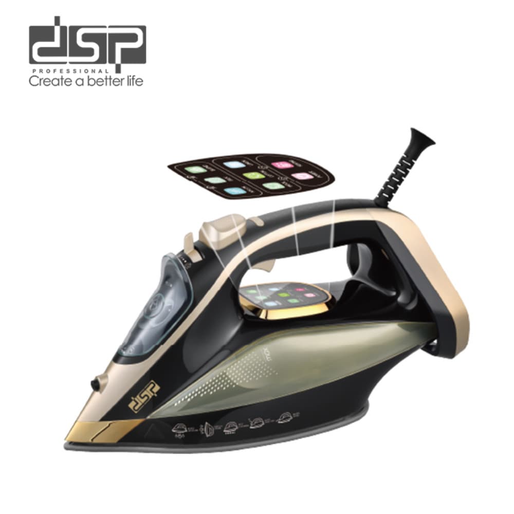 Ütü DSP keramika 2400 W sarı — şəkil 6