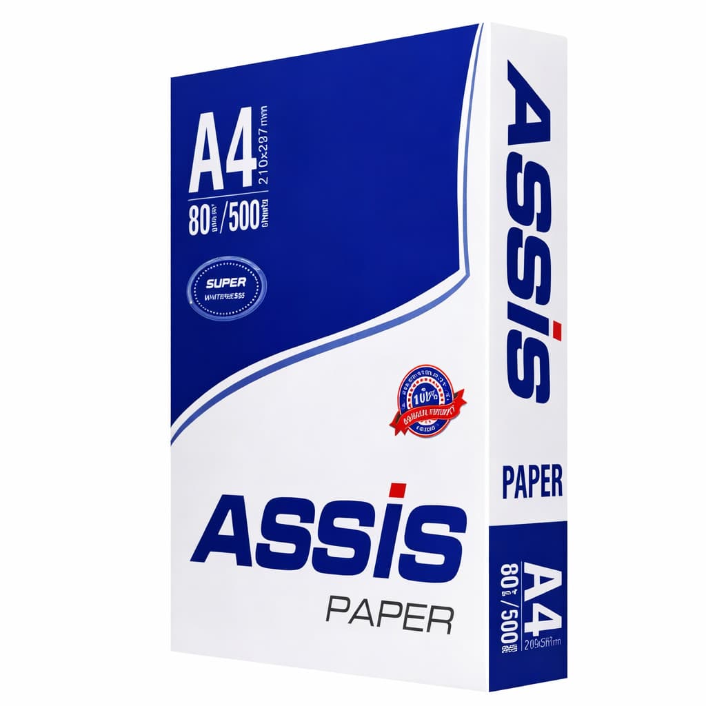 Printer üçün kağız Assis A4, ağ, 80 q/m², 500 əd