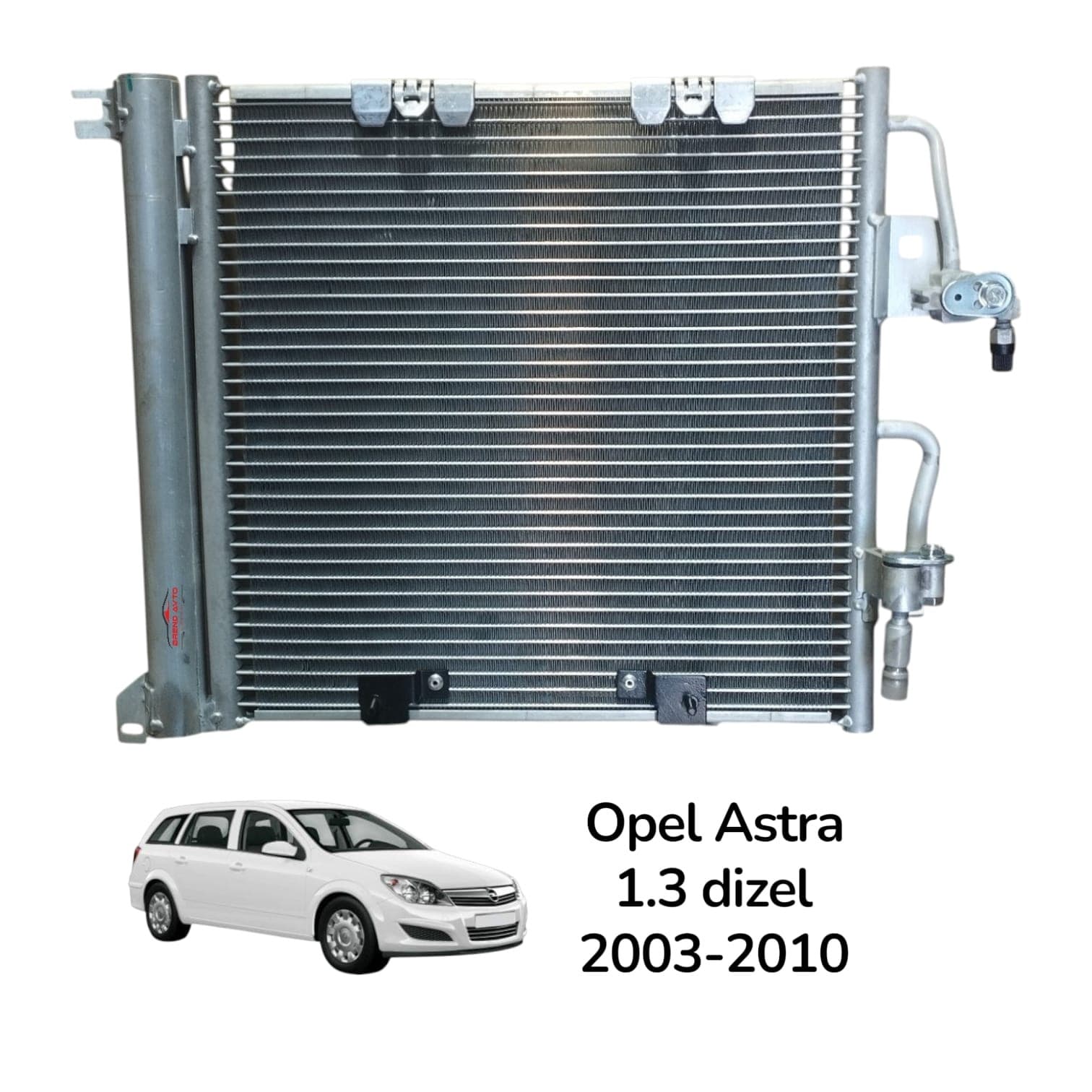 Kondisioner radiatoru qısa Opel Astra 1.3/1.7/1.9 Dizel mühərriklər 2003-2010 üçün1850099 13129195 93178961
