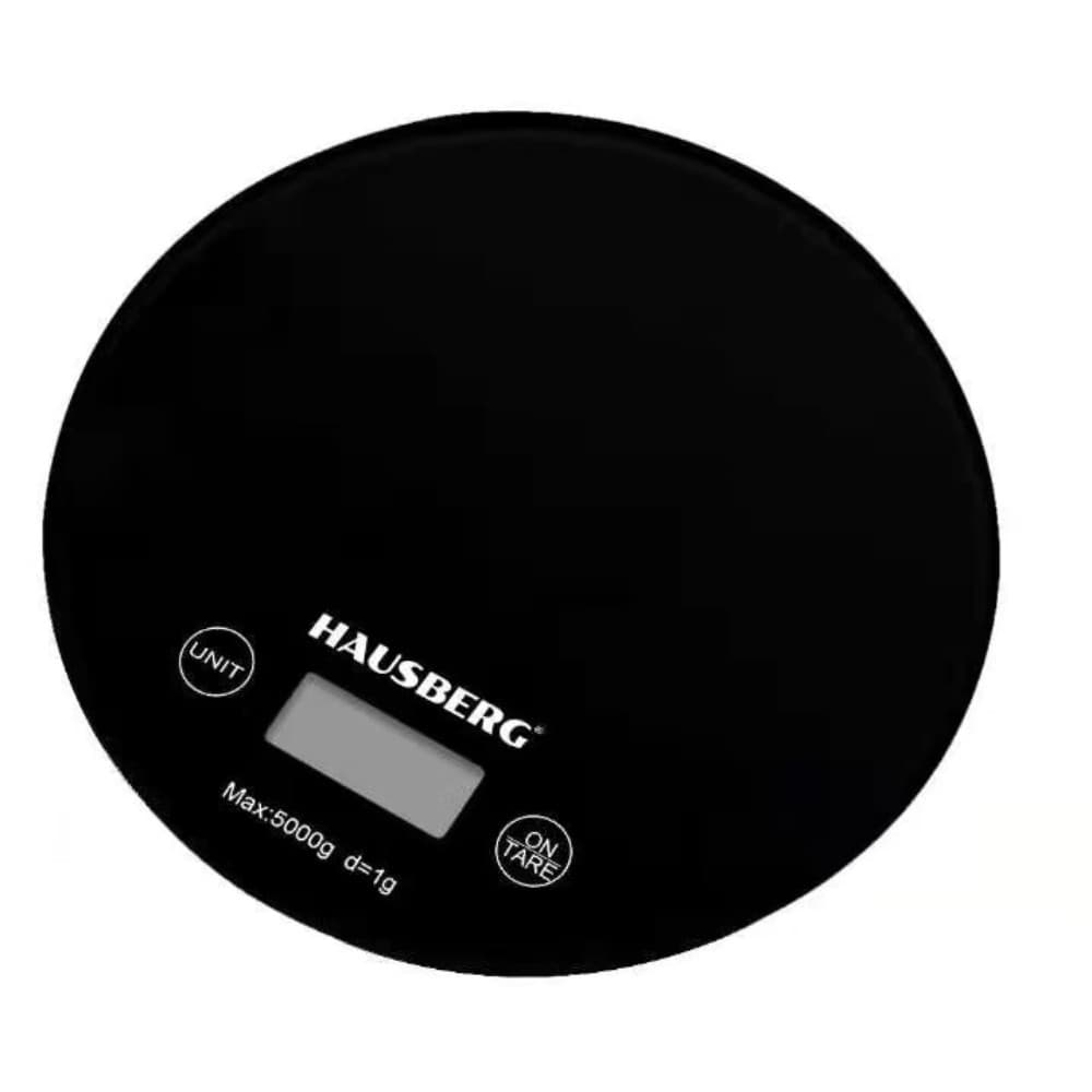 Mətbəx tərəzisi Hausberg HB-6010, Elektron, Plastik, Qara