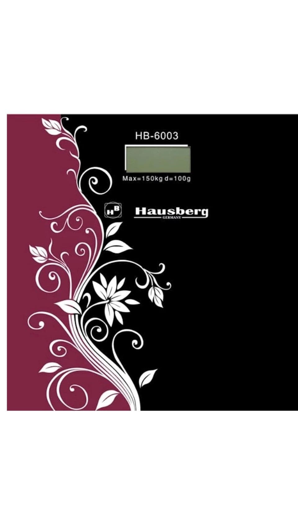 Döşəmə tərəzisi Hausberg HB-6003 elektron, 150 kq - mxmhb27