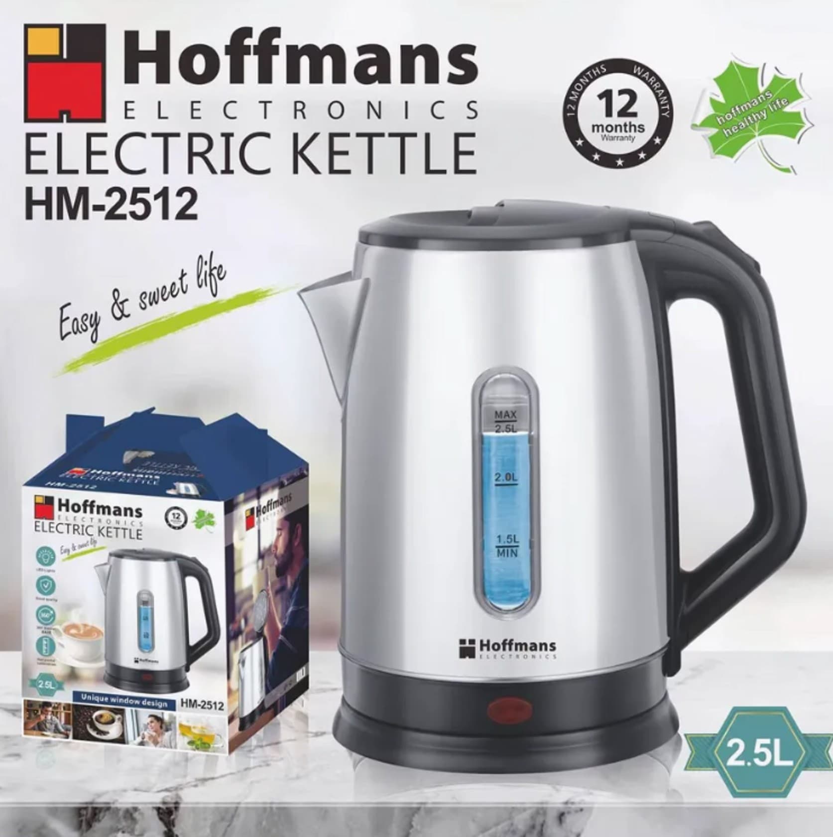 Elektrik çaydan Hoffmans HM-2512 - Hm-2512