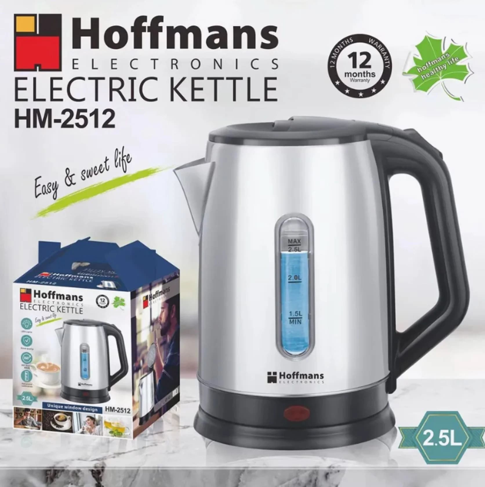 Elektrik çaydan Hoffmans HM-2512 - Hm-2512