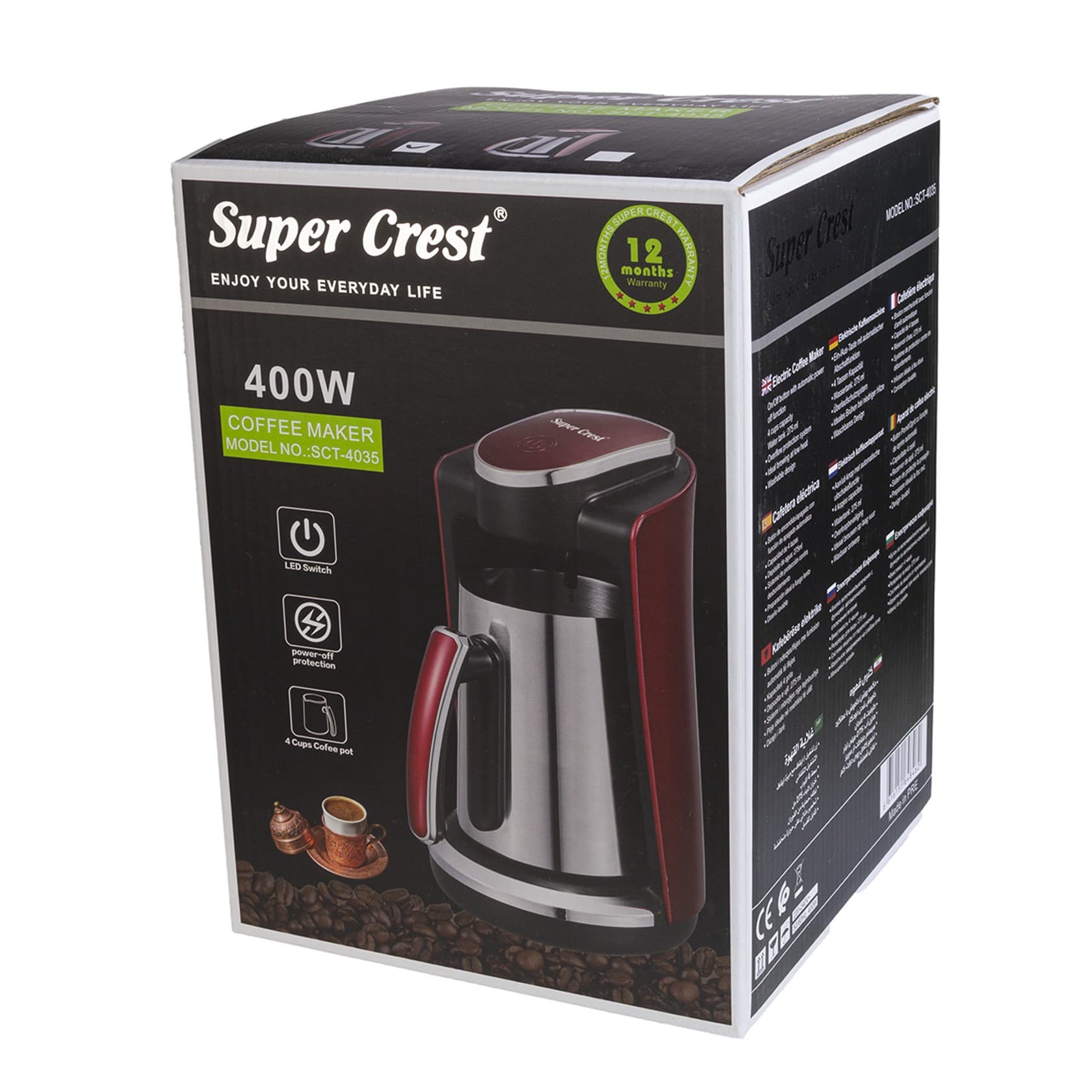 Qəhvəbişirən Super Crest SCT-4035 - 7690000023593 — şəkil 3