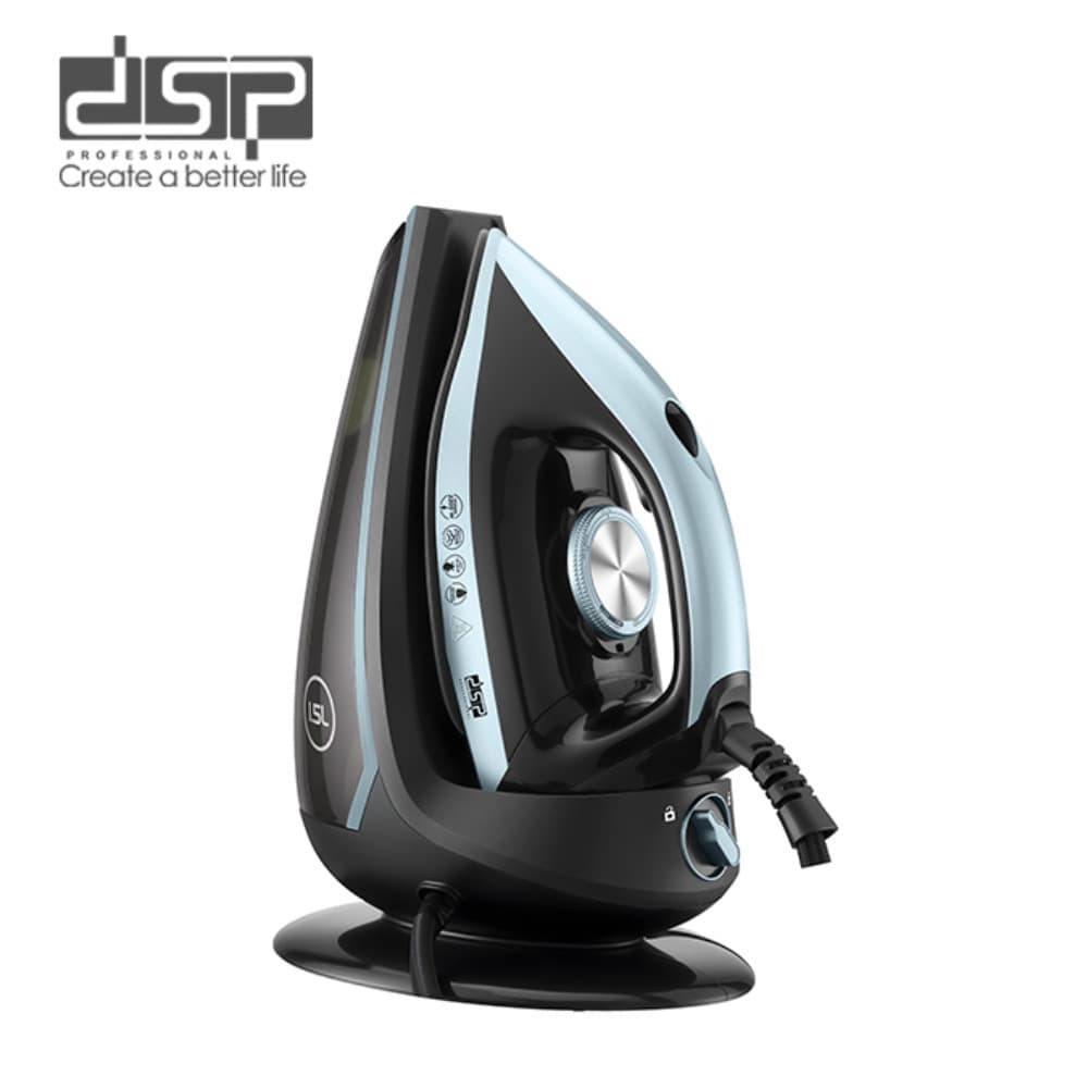 Buxar generatorlu ütü DSP KD1106 LRD, Keramika, 2200 Vt, Qara