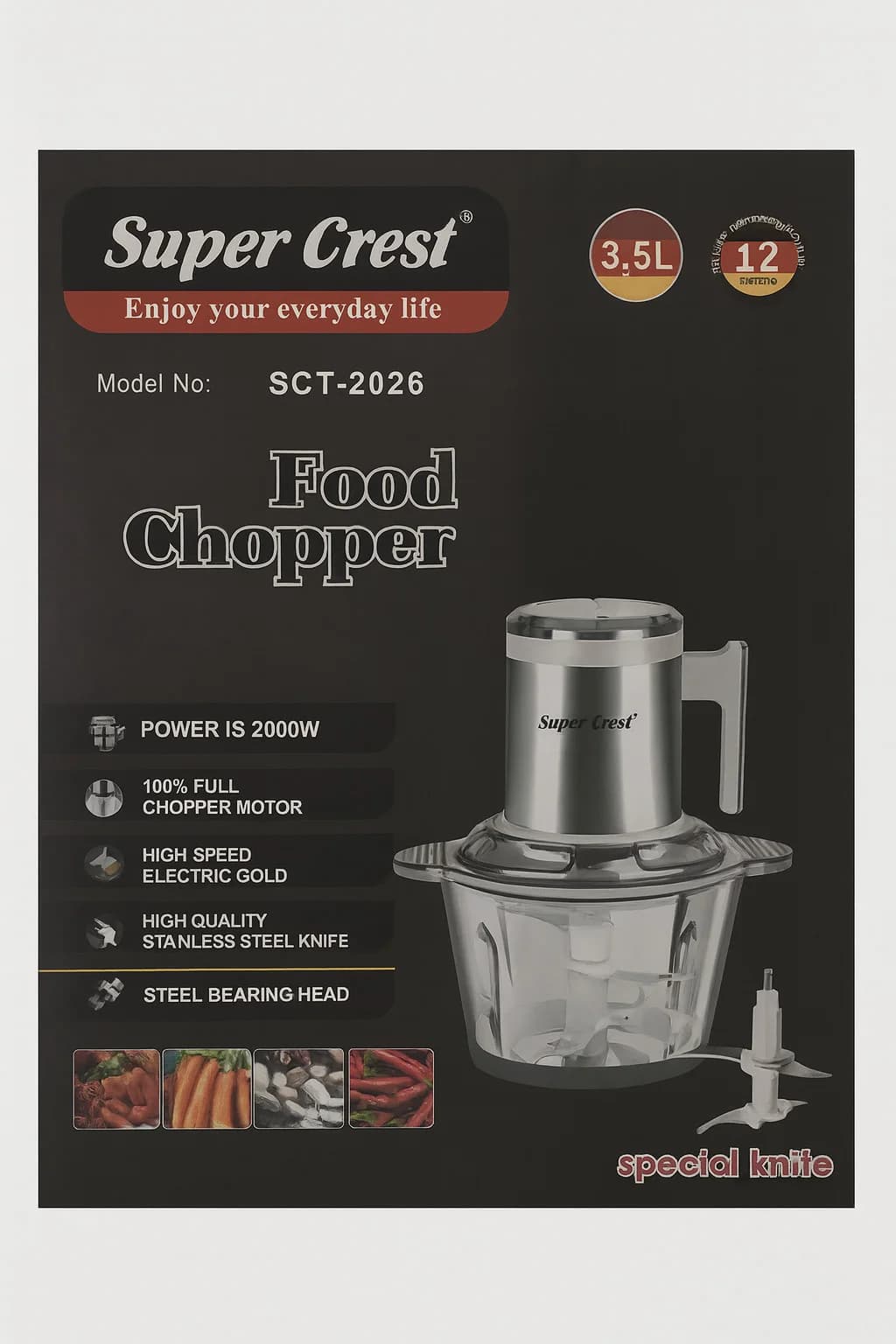 Universal doğrayıcı Super Crest SCT-2026