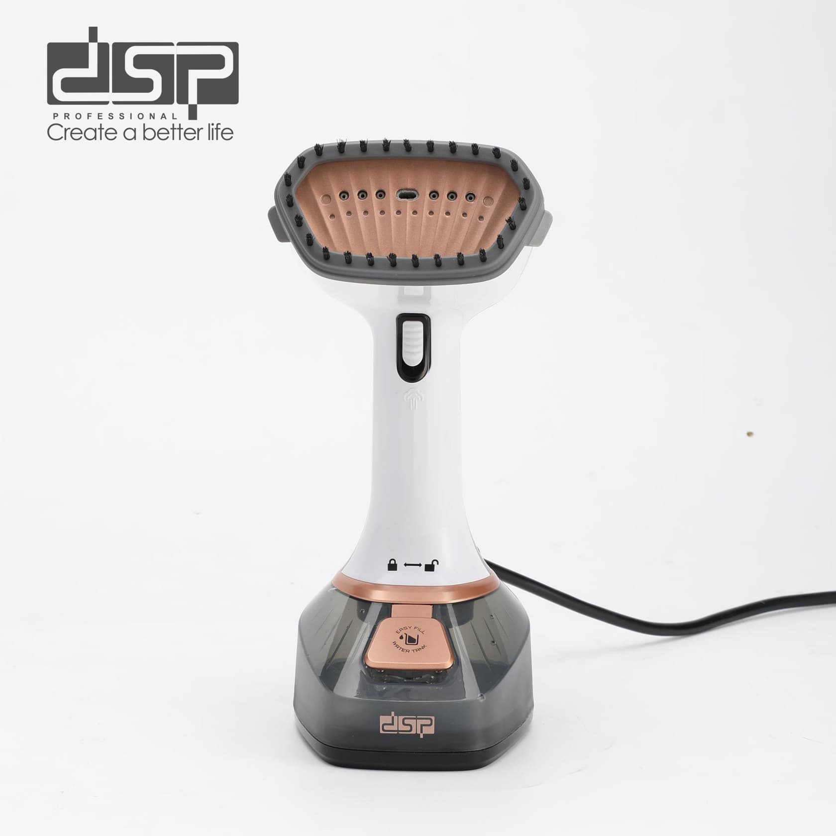 Əl geyim buxarlayıcısı DSP KD1121 LRD 1400 W 0.32 l qara — şəkil 4