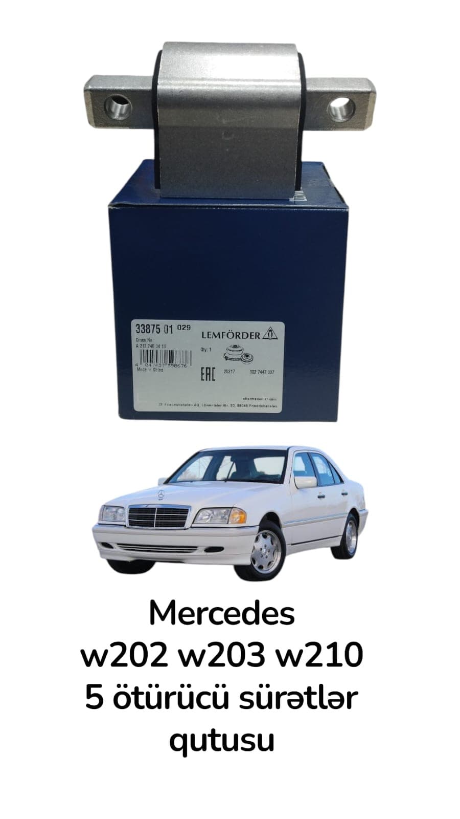 Mühərrik yastığı Mercedes W202 W203 W210 üçün