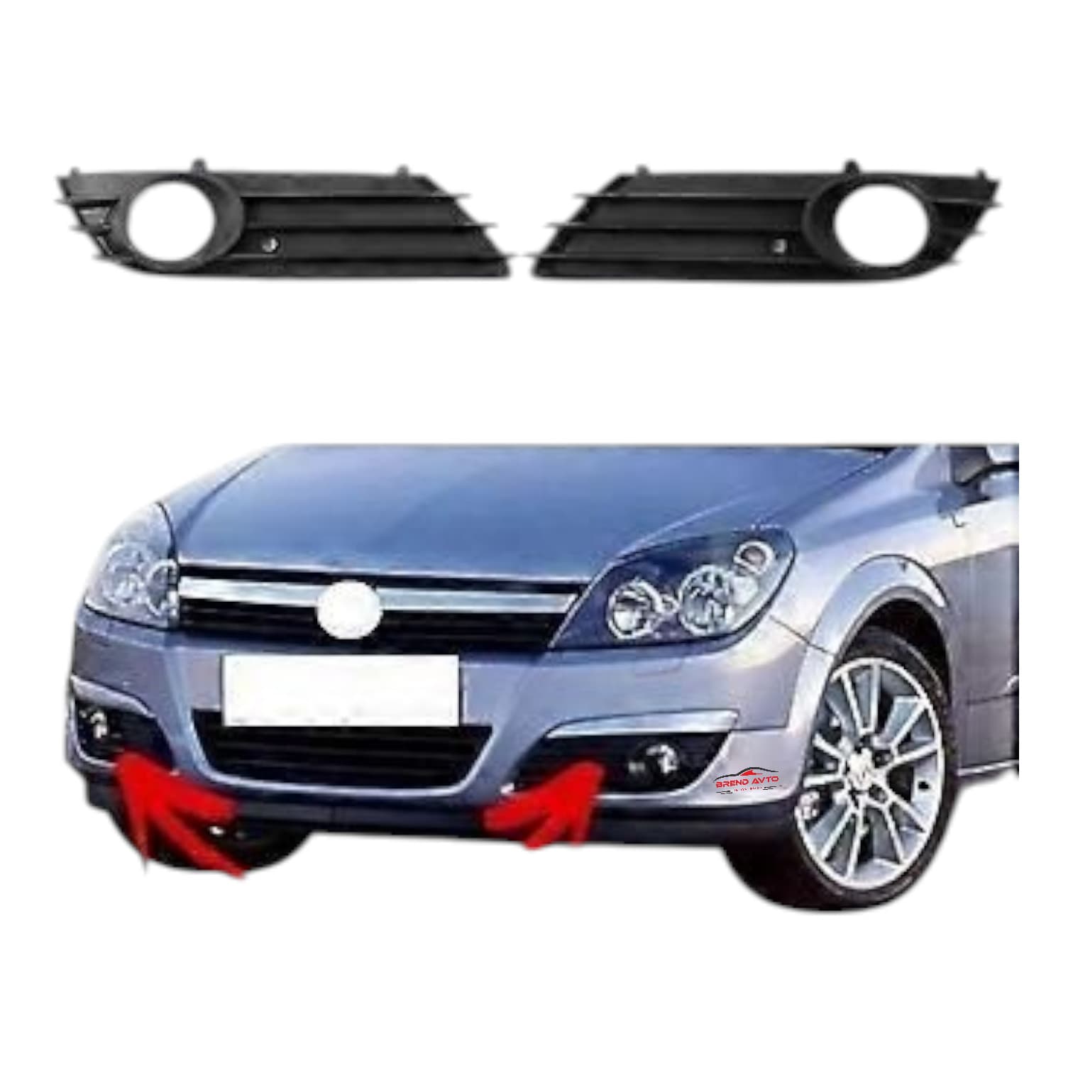 Duman fara dəsti daraqli setka ilə Opel Astra 2003–2010 üçün, 1400305 / 1400306. — şəkil 4