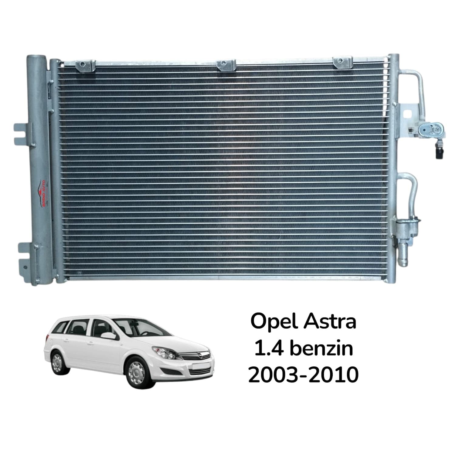 Kondisioner Radiator Opel Astra 1.4.1.6.1.8 Benzin mühərriklər 2003-2010 üçün 1850096 13129192 52400555 93178958