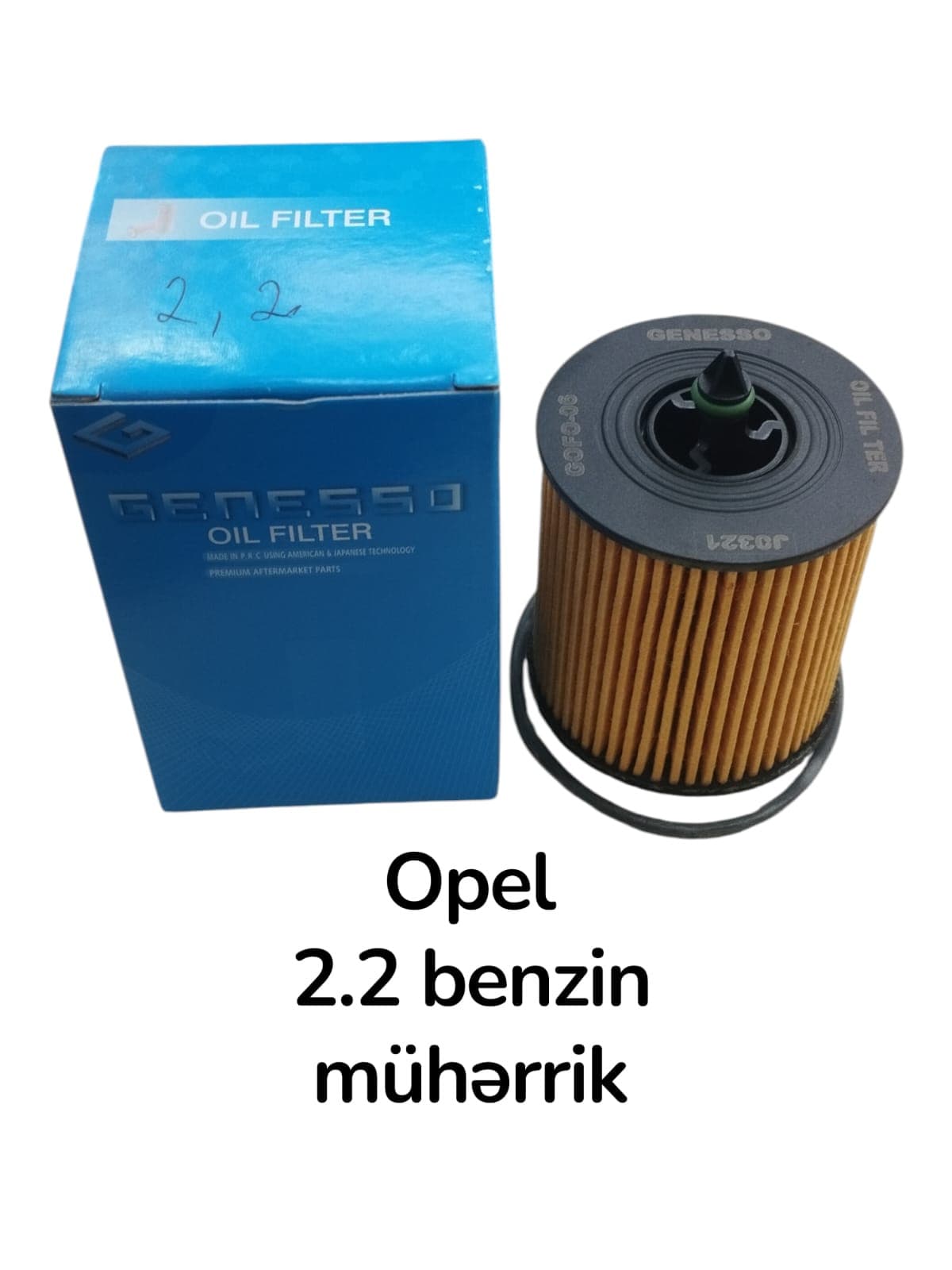 Yağ filtri Genesso Opel 2.2 (benzin muhərriklər) üçün 5650329 5650331