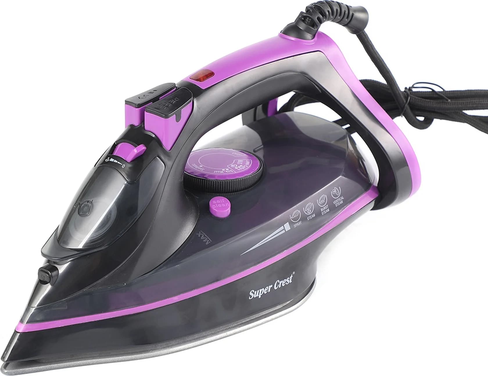 Ütü Super Crest SCT-1022 Qara, Bənövşəyi - Super Crest SCT-1022