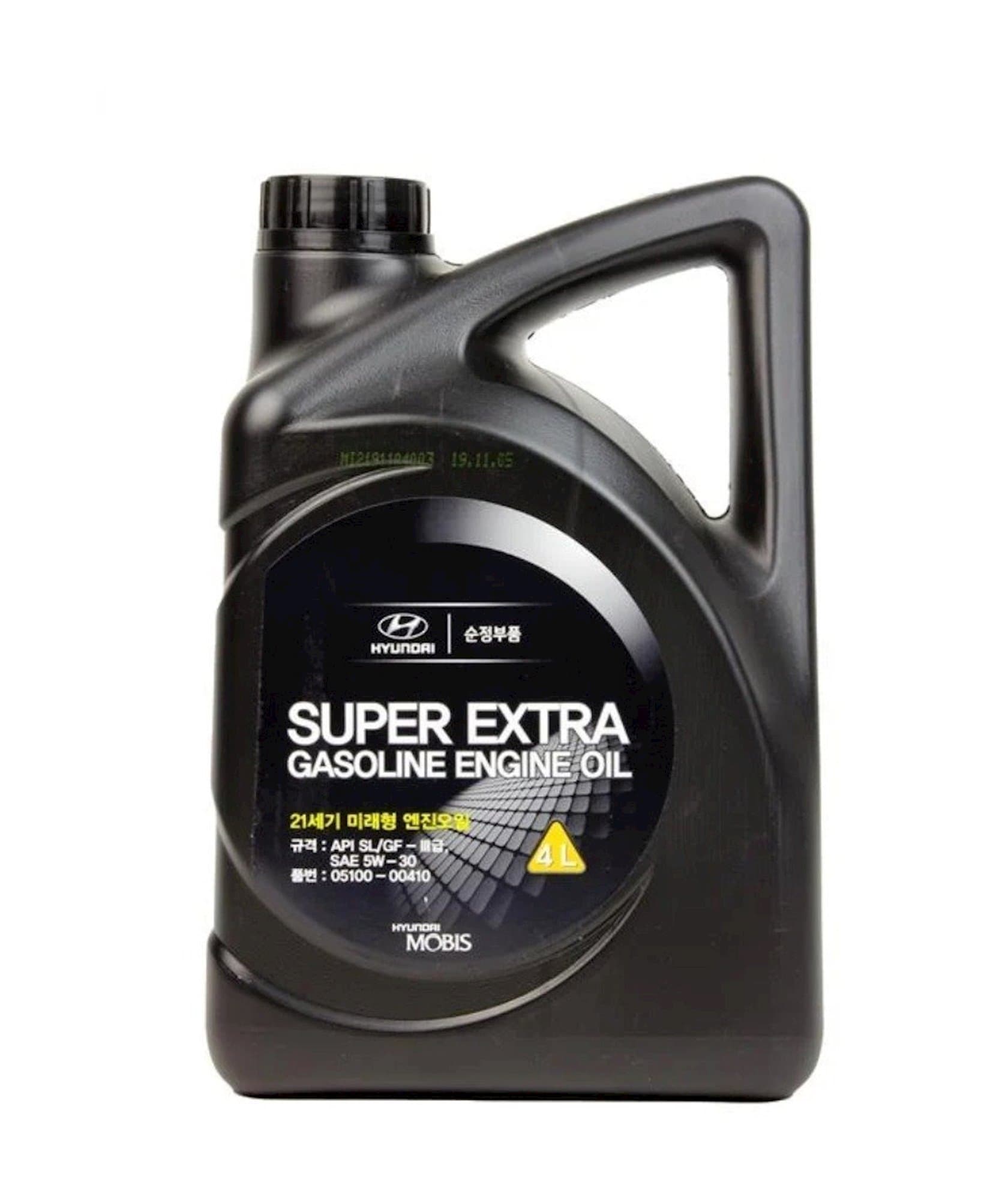 Motor yağı Hyundai/Kia Super Extra Gasoline Engine Oil 5W-30, 4 l