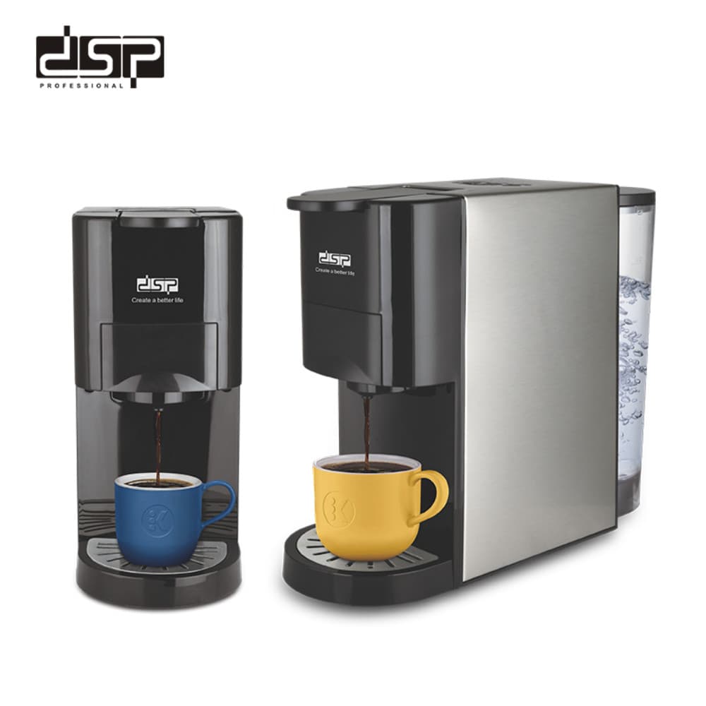 Qəhvə maşını DSP KA3046 LRD, Kapsullar, 1450 Vt, 0.8 L, Gümüşü