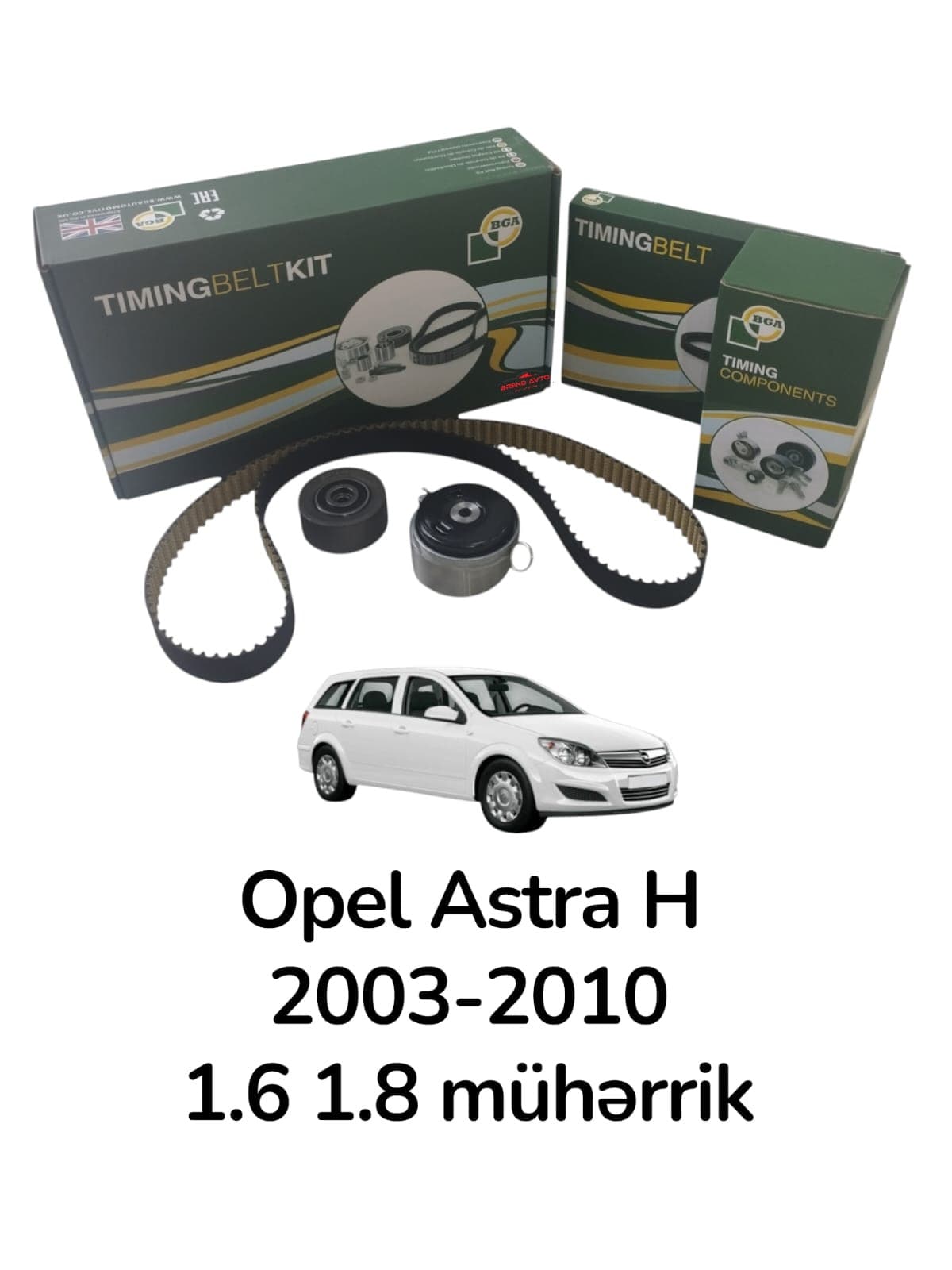 QPM kəmər dəsti BGA TB9531K Opel Astra 1.6/1.8 2003-2010 üçün (95507809 1606314)