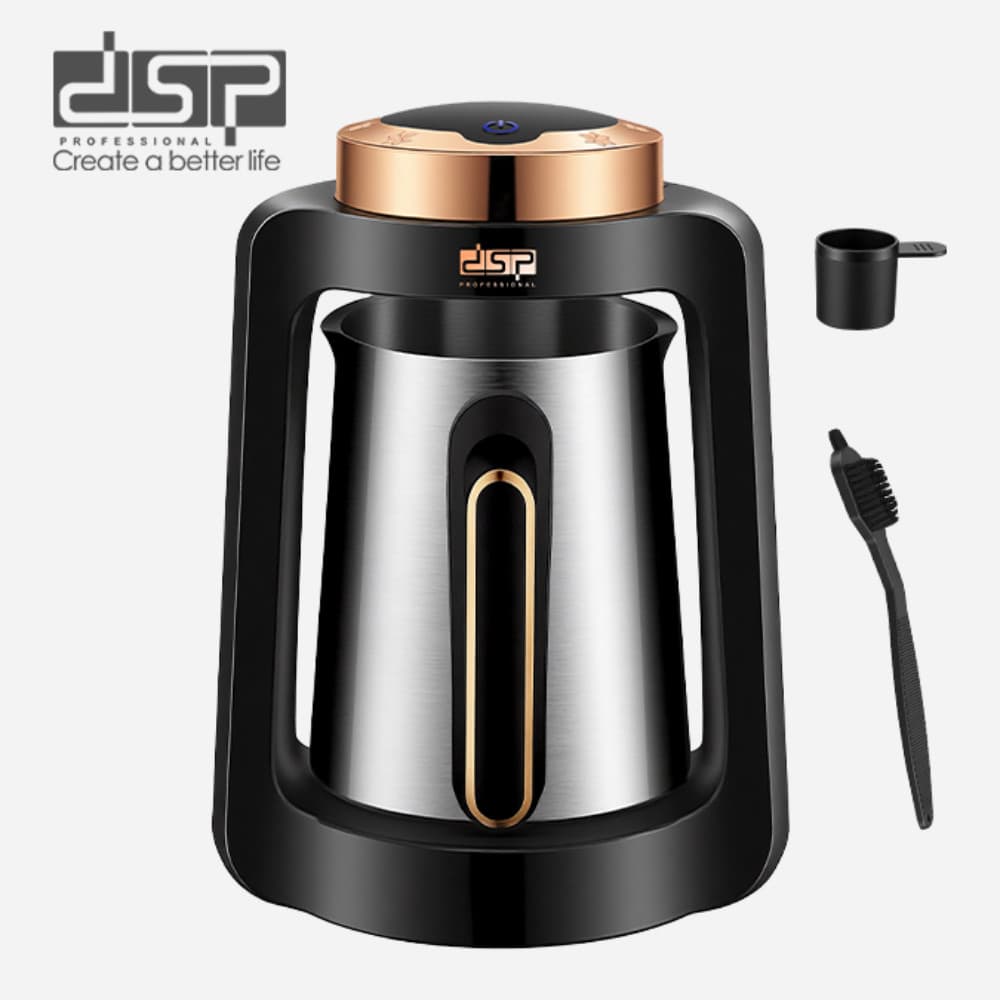 Elektrik cezve DSP KA3178 LRD, 400 Vt, 0.600 L, qara