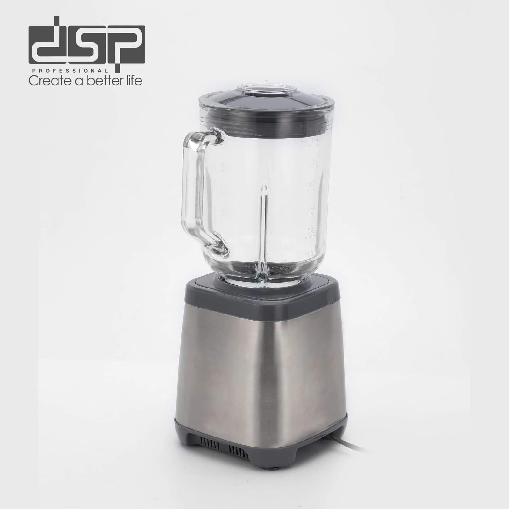 Blender DSP KJ2198 LRD, stasionar, mexaniki, 1.8 L, gümüşü — изображение 5