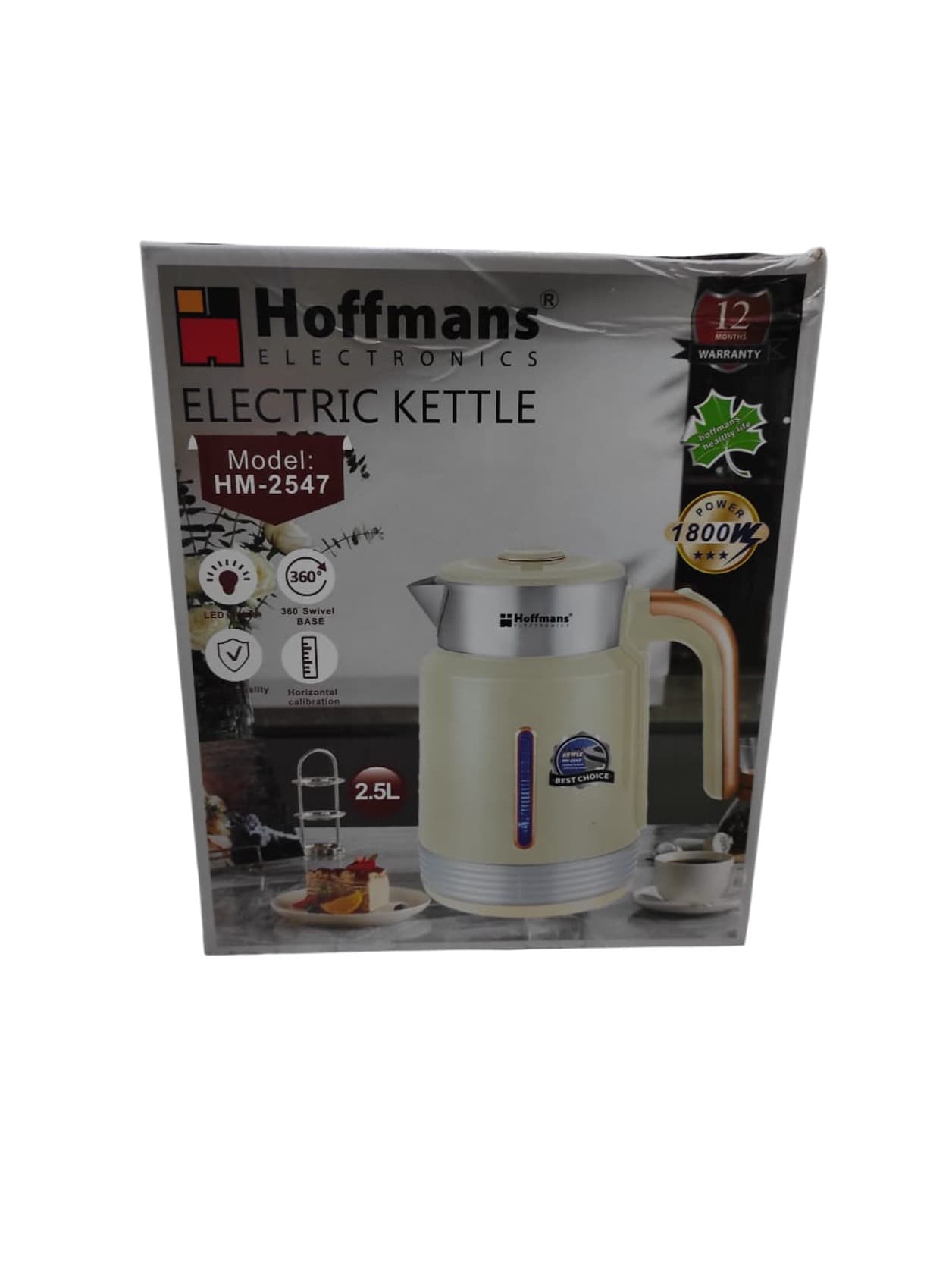 Elektrik çaydan Hoffmans HM-2547 Bej — image 4