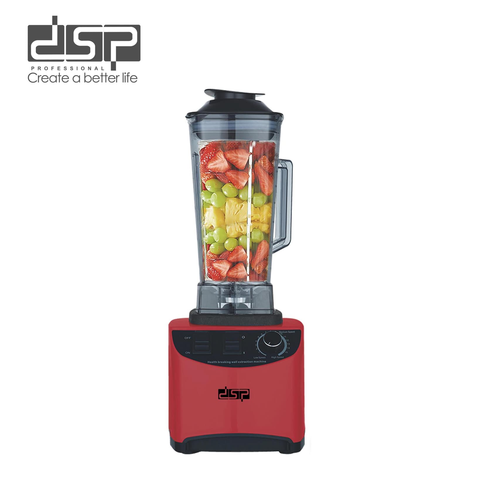 Blender DSP KJ2099 LRD 2 l qırmızı